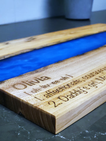 Epoxy Live-Edge River Board